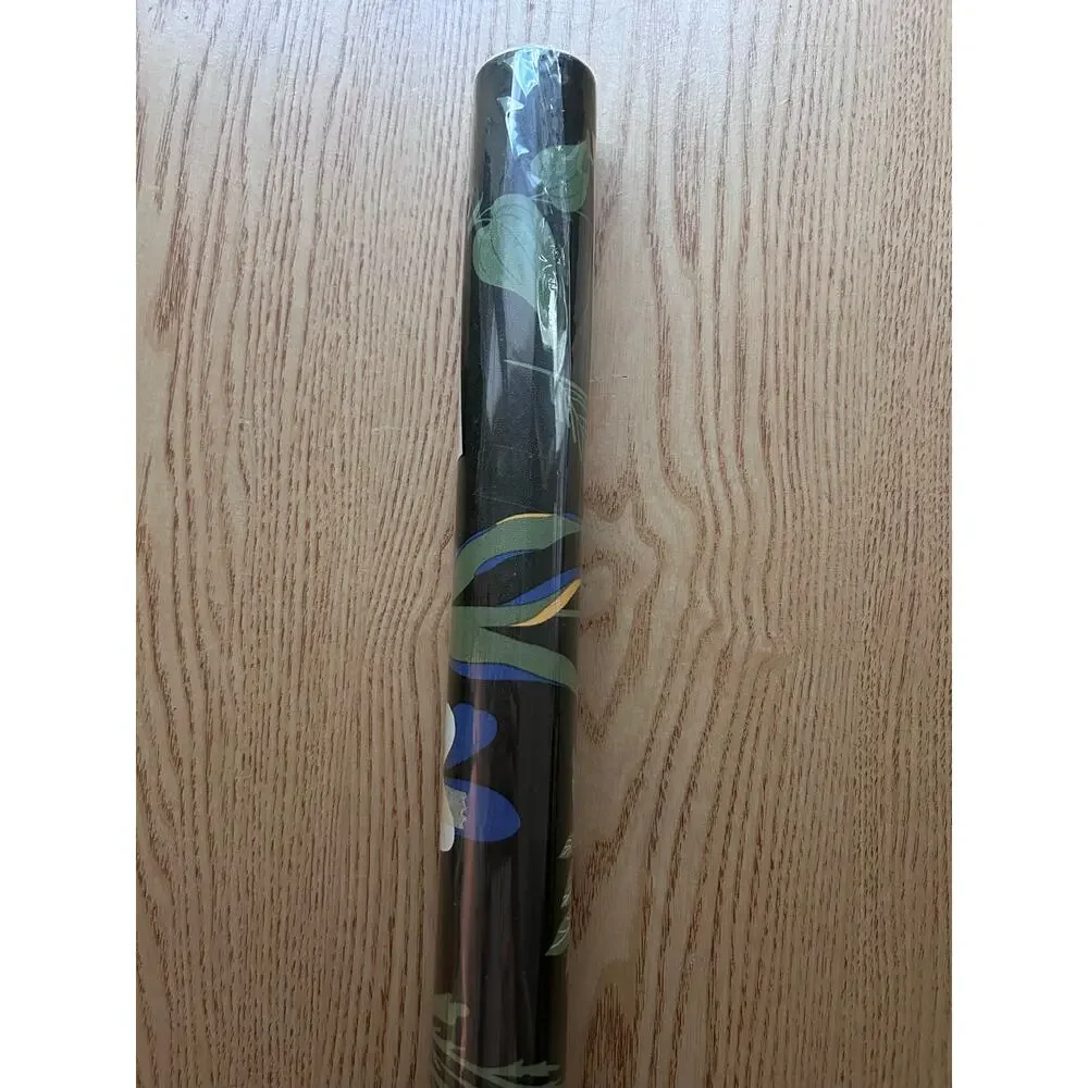 New Floral Thickened Peel and Stick Wallpaper Waterproof Black 118”x17.7”
